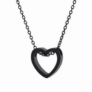 Stainless Steel Heart Necklace Women Jewelry